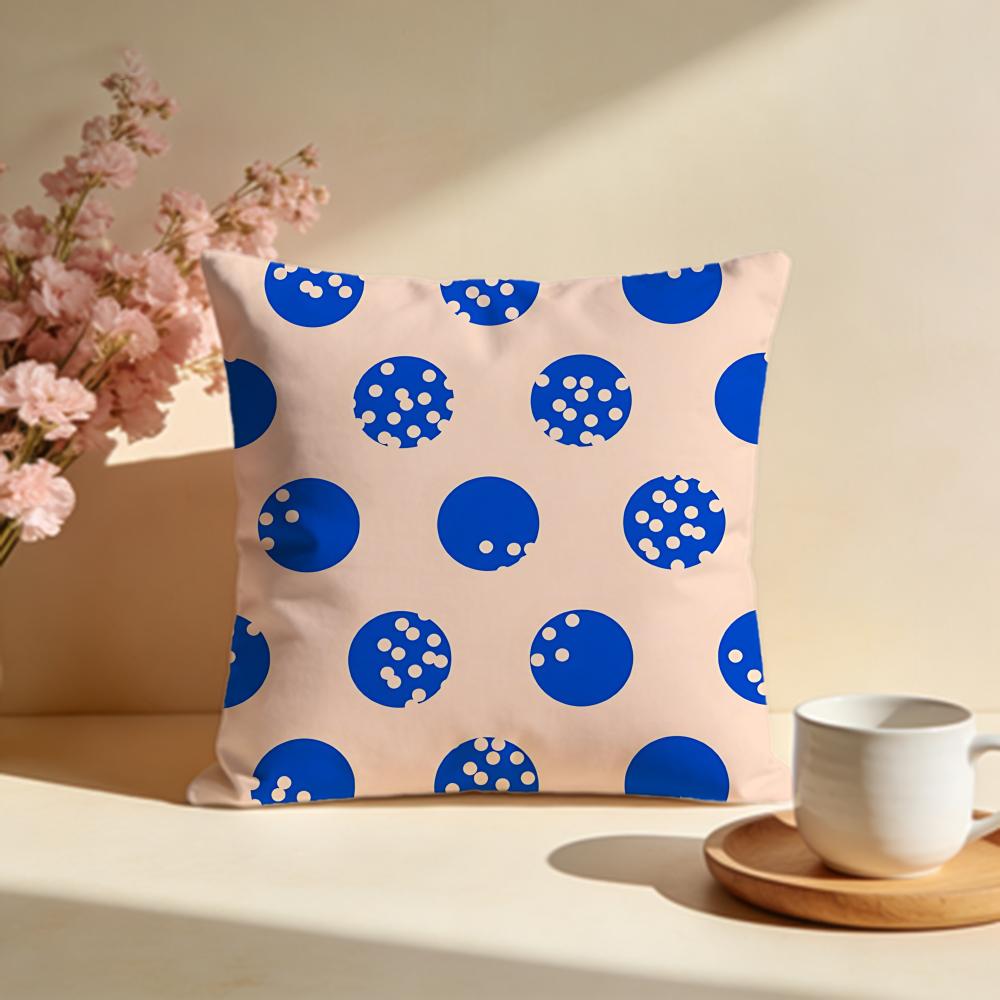 Cheerful Polka Dot Cushion Cover Soft Pillow Cases for Home Bedroom Living Room Sofa