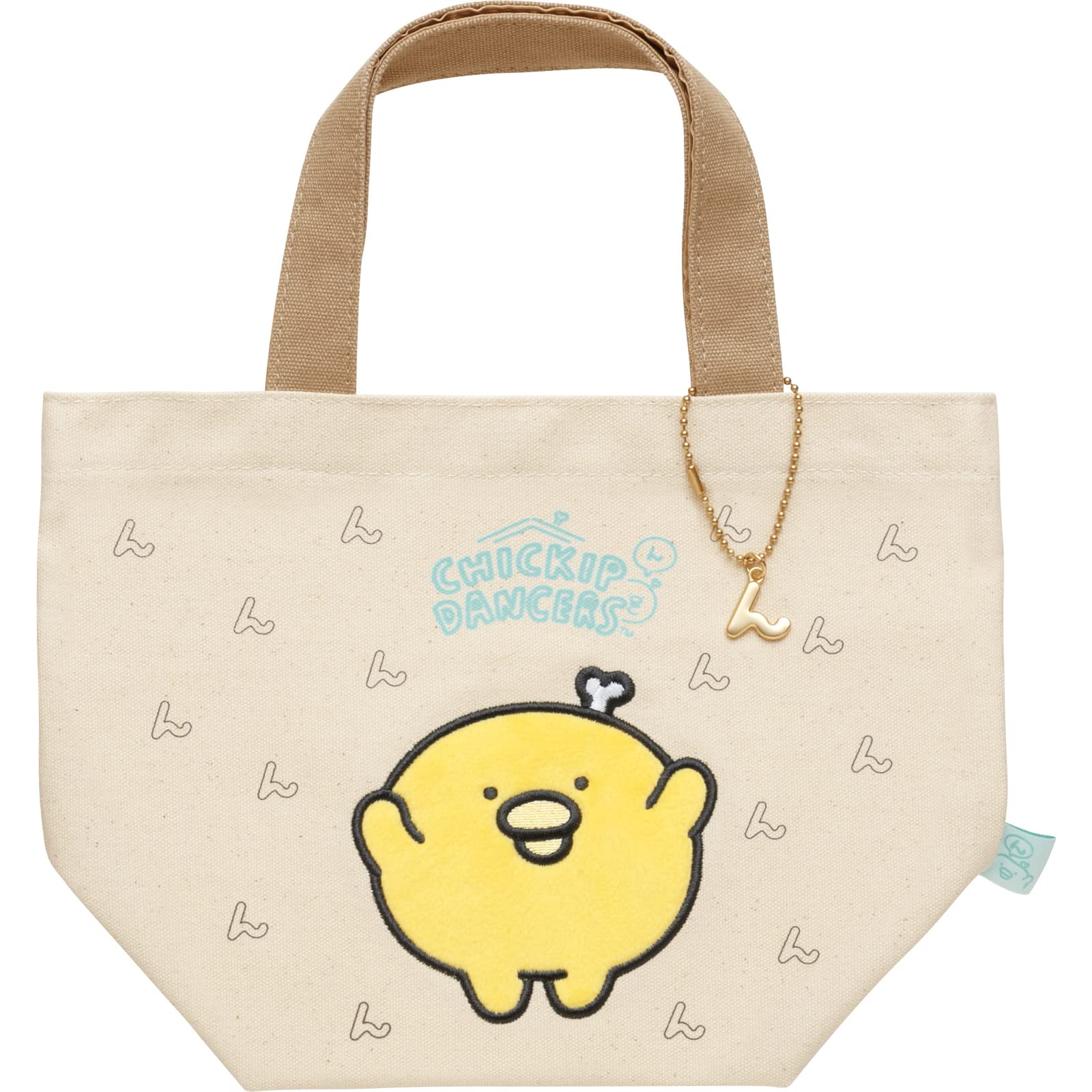 

CA40101 Chikip Dancers play with bone mini tote bag Let s chicken