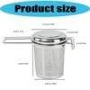 Removable Tea Infuser Stainless Steel Tea Strainer Cover for Dust Protections and Effortlessly Cleaning Brewing Filter