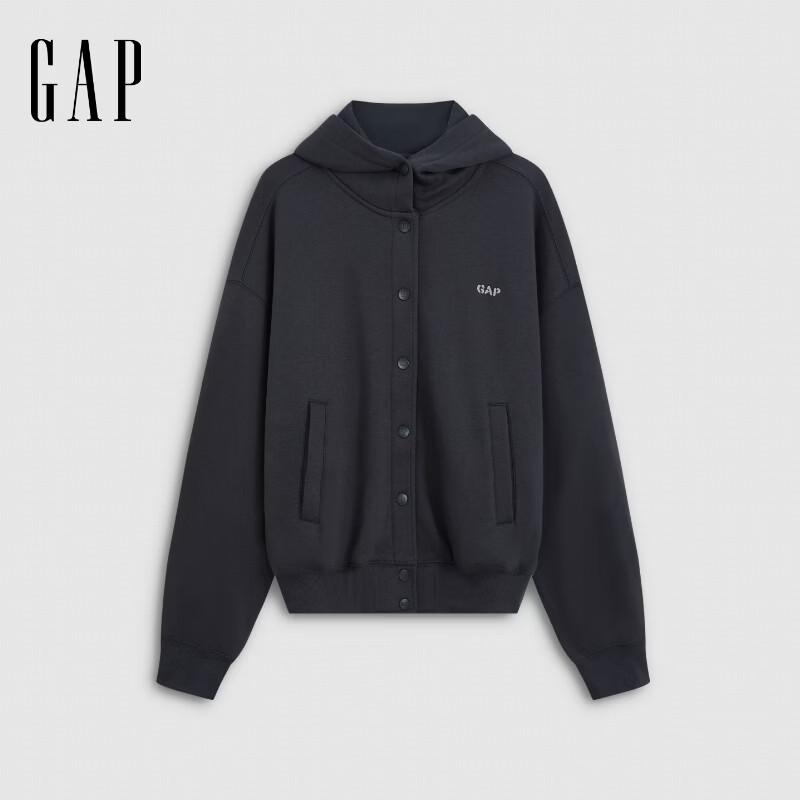 Gap Women's American Retro Logo Embroidery Fleece Hoodie