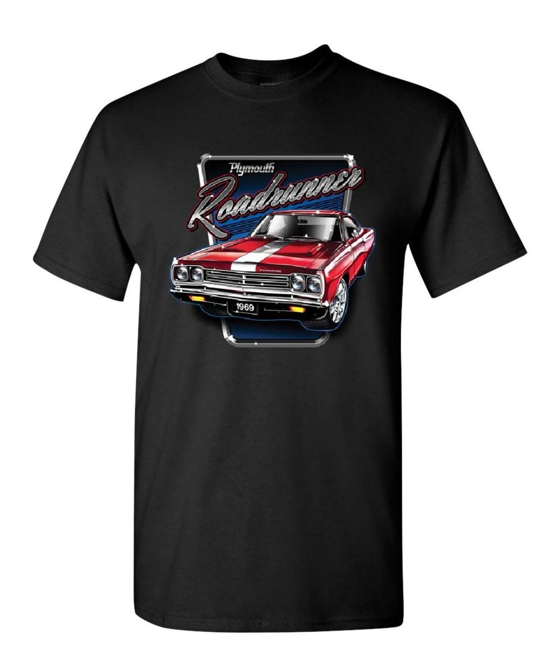 

Футболка Plymouth Roadrunner Американский Мускул-кар Route 66 Мужская S M L XL 2,3,4XL 4XL