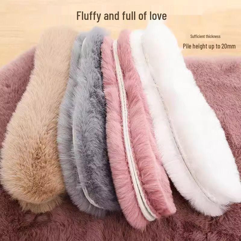 Warm Faux Rabbit Fur Fleece Insole – Soft, Comfortable, Sweat-Absorbing Winter Insoles
