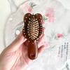 Cute Rabbit Eco-Friendly Sandalwood Air Cushion Comb Mini Portable Hair Massage Brush Professional Salon Hairdressing Comb