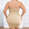 Vestido Talla Grande Femenino Falda Inferior Ajustada al Cuerpo que Realza las Caderas Moldeador Corporal de Tirantes Adelgazante de Vientre