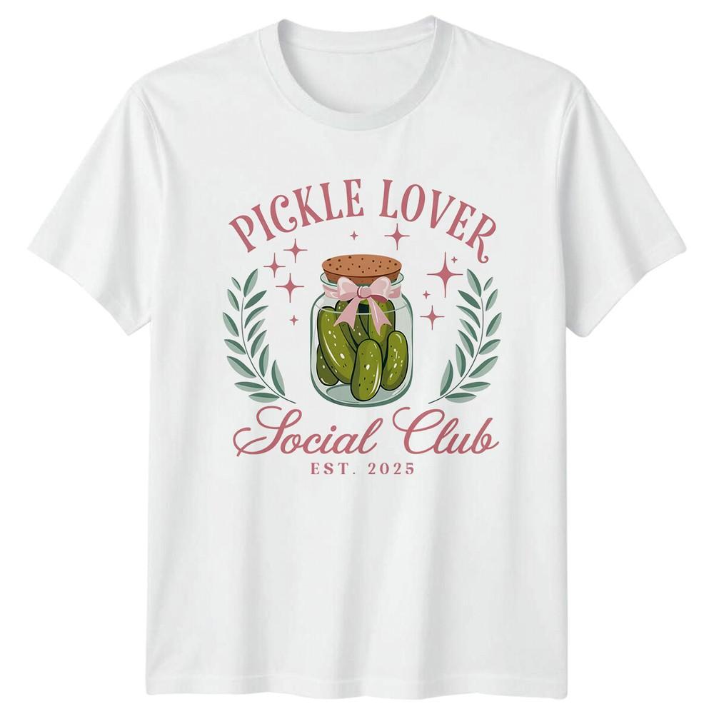 Pickle Lover Social Club Est 2025 Funny Foodie TShirt S