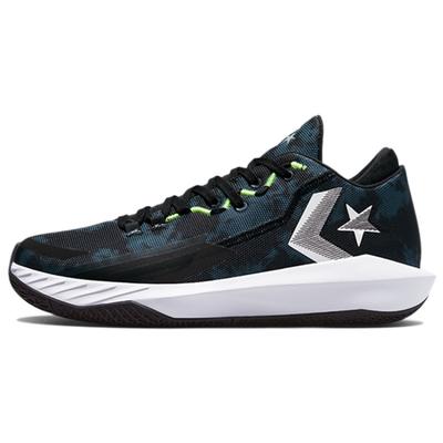 All Star BB Jet Between The Lines Round Toe Lace-up Non-slip Wear-resistant Mid-top Basketball Shoes Unisex Black Blue