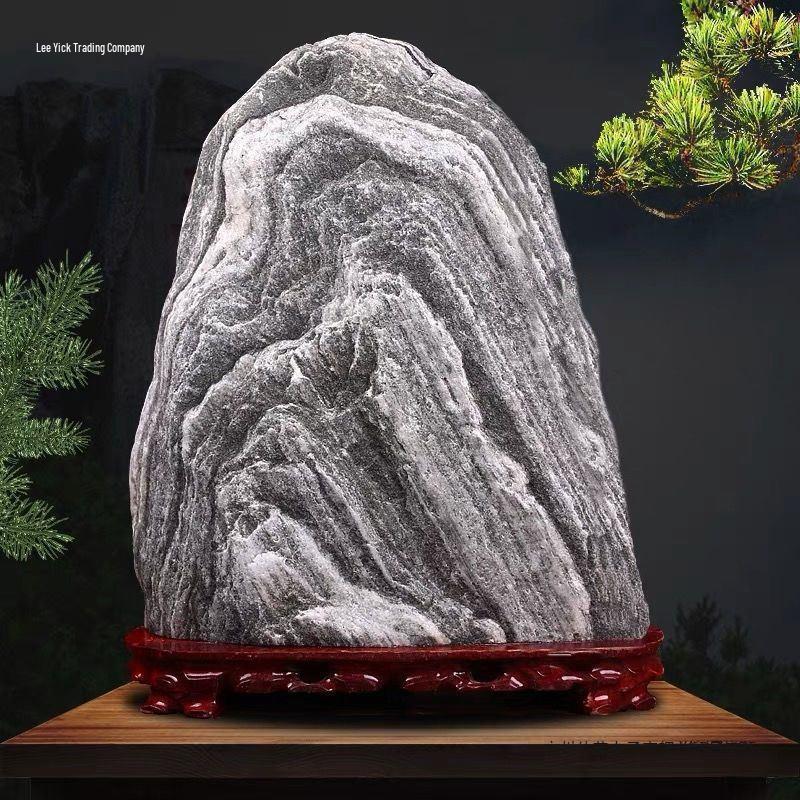 Mount Tai Natural Stone Sculpture - Indoor/Outdoor Backing and Transfer Stone
