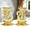 Ceramic Vases With Elephant Figurine European Flower Pot For Living Room Decors