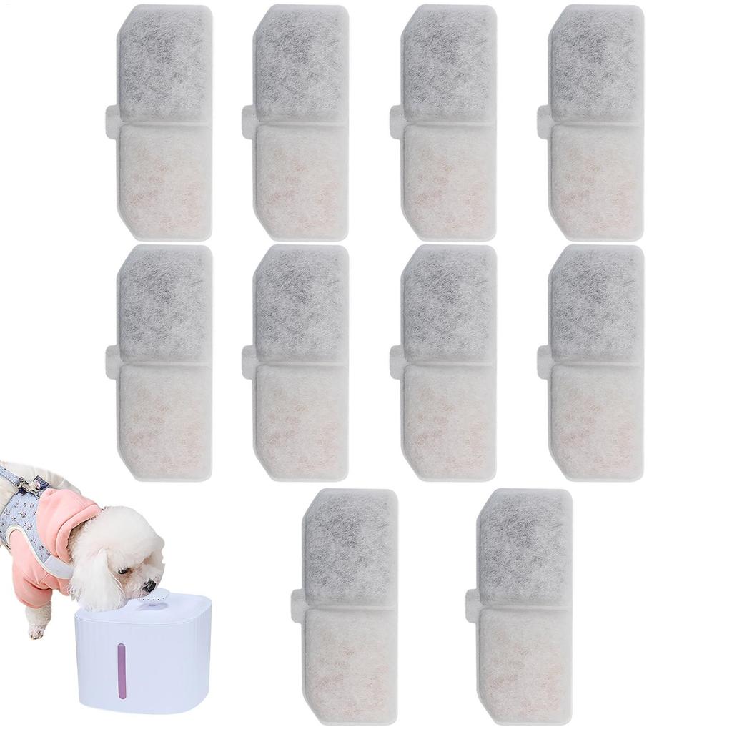 10pcs Cat Water Fountain Filter Replacement Filters Suitable Various Types For Pets Cat Fountains Filtration Filter Supplies