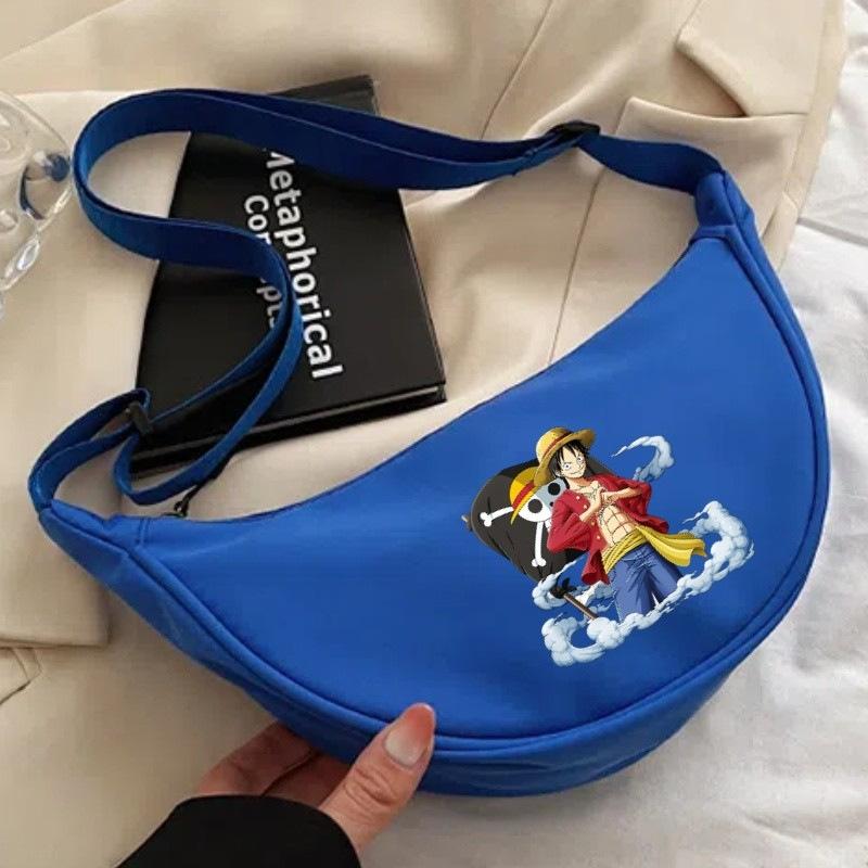 One Piece cartoon print nylon crossbody bag/commuter dumpling bag