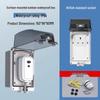 IP66 Waterproof Dustproof Outdoor Socket Box - UK, US, EU Standards, Surface-Mounted Bathroom Splash-Proof