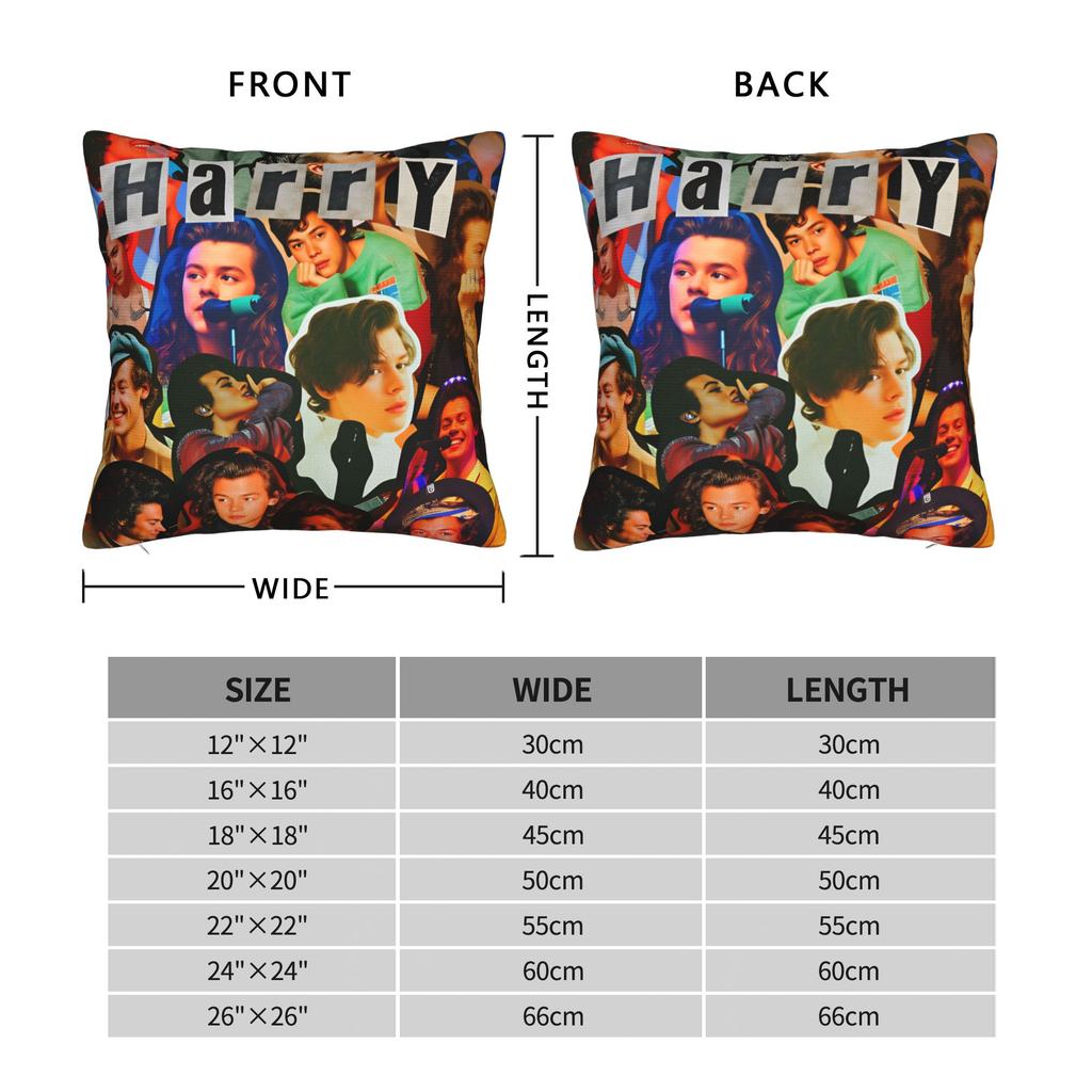 Singer H-Harrys S-Styles  Pillow Cover  Custom Cushion Cover Kawaii Pillow Case For Chair Sofa Home Decor