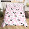 Milk Cow Duvet Cover King Queen Size Cute Cartoon Cows Bedding Set for Kids Farmhouse Rustic Animal 2/3pcs Polyester Quilt Cover