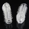 Dotted Textured Penis Sleeves Bold Extender Lasting Thorn Condom Elastic Penis Sleeve Clit Massage Delay CockRing Sheath for Man