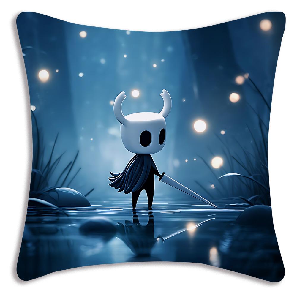 For Hollow k-knight the knights Pillow Covers Cartoon Sofa Decorative Home Double-sided Printing Short Plush Cute Cushion Cover