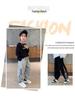 2025 Boys' Fleece-Lined Winter Pants - Stylish One-Piece Sports Trousers for Medium & Large Children