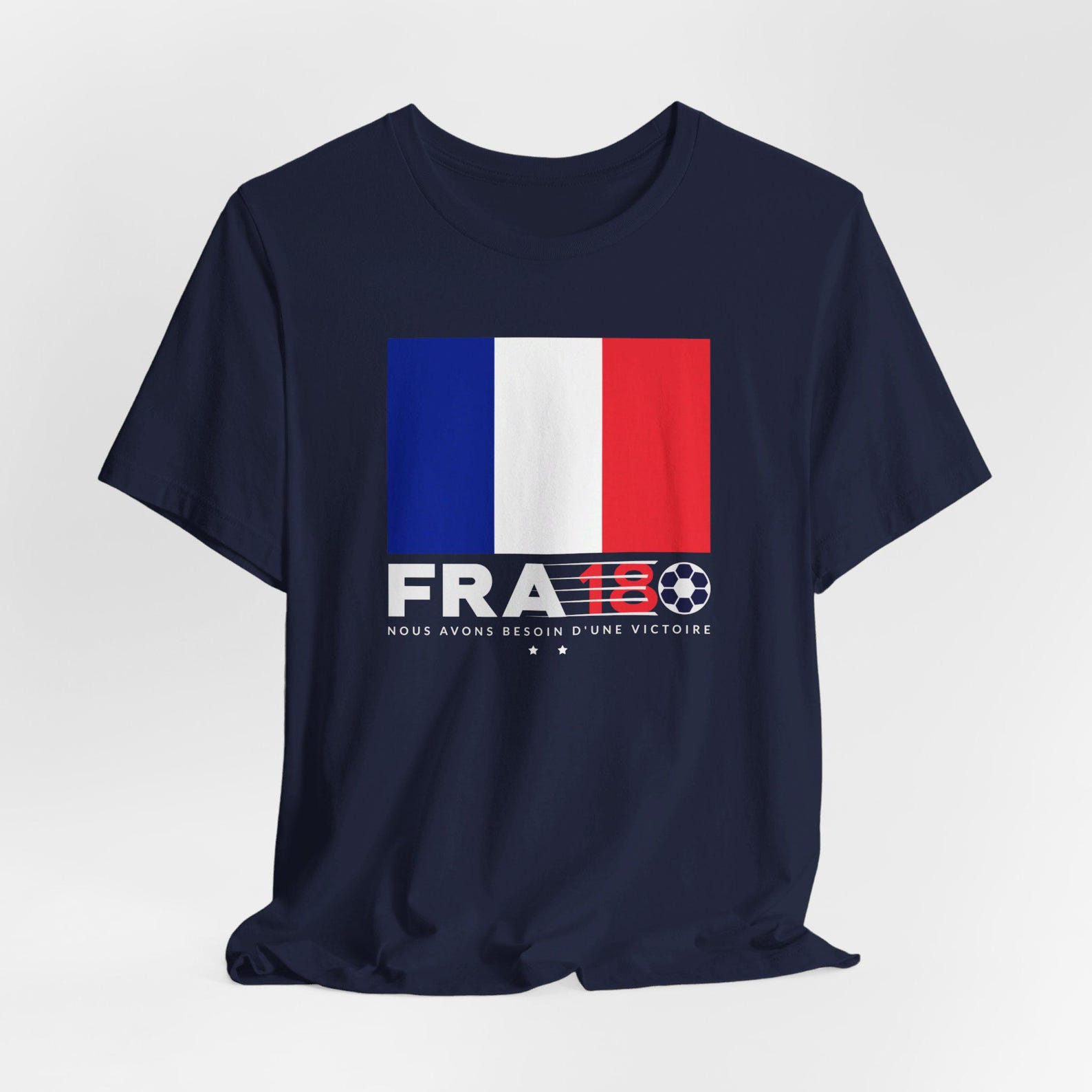 France 2018 World Cup Champions T-Shirt: Les Bleus Fan Apparel L