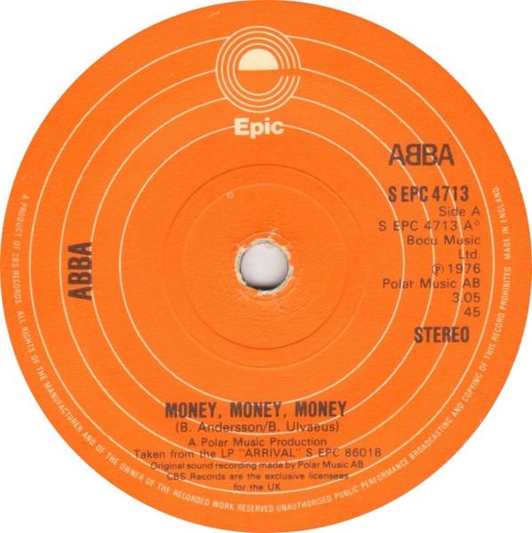 

7inch Record ABBA - Money, Money, Money SEPC4713 Epic 1976 UK Pop Used