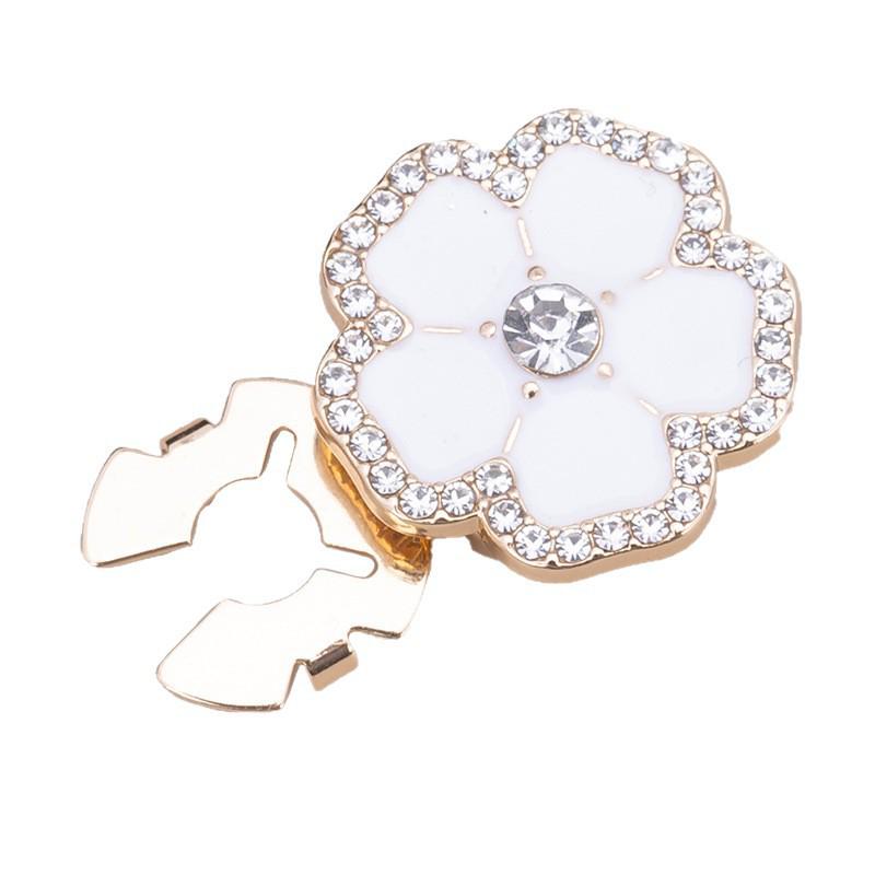 Botões de Punho e Botões de Colarinho Decorativos com Strass Coloridos