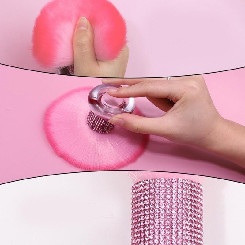 Multifunktionale Nageldust-Reinigungspinsel mit weichen Borsten, Puderpinsel für professionelle und Heimmaniküre