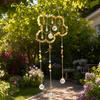 Yousheng Honeycomb Crystals Suncatcher, Window Hanging Pendants, Sun Catcher with Crystal Prisms, Sparkling Wind Chimes, Home Indoor Outdoor Garden