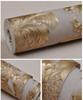 Khaki Antikk Gull Damask Tapet For Stue eller Soverom Vanntett PVC Tapet Hjemmeinnredning 10m/Rull Europeisk Luksus
