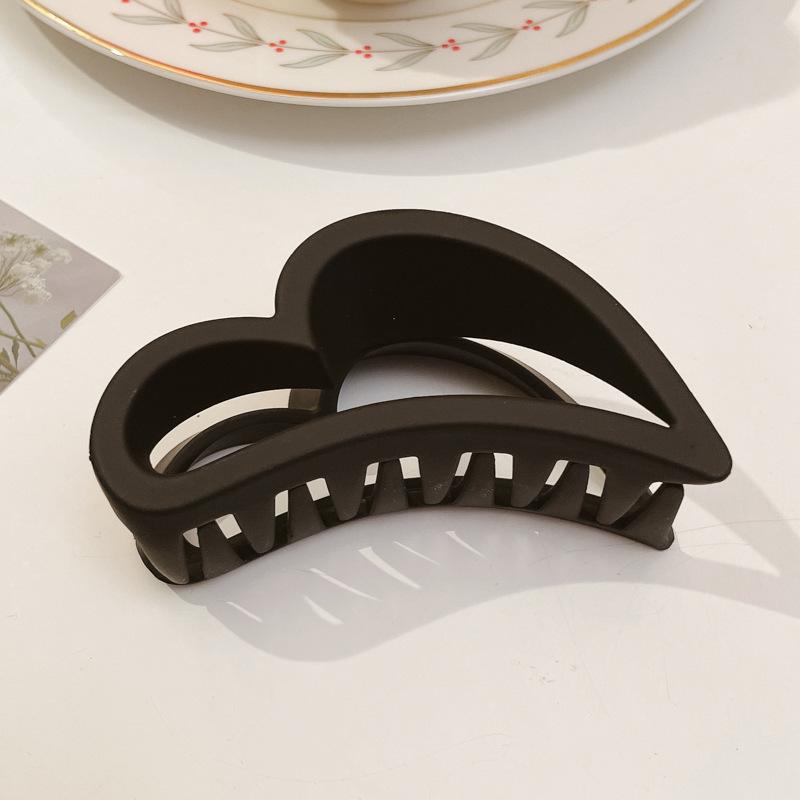 Massive schwarze matte große Haarklammern aus Acryl, Haarnadeln, Hai-Clip, Haarspange, Krabben-Haarspangen, Kopfbedeckung für Frauen, Haar-Accessoires