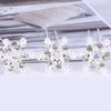 Delicate Women Wedding Bridal Pearl Flower Crystal Rhinestone Headwear Hair Clips Hair Pin