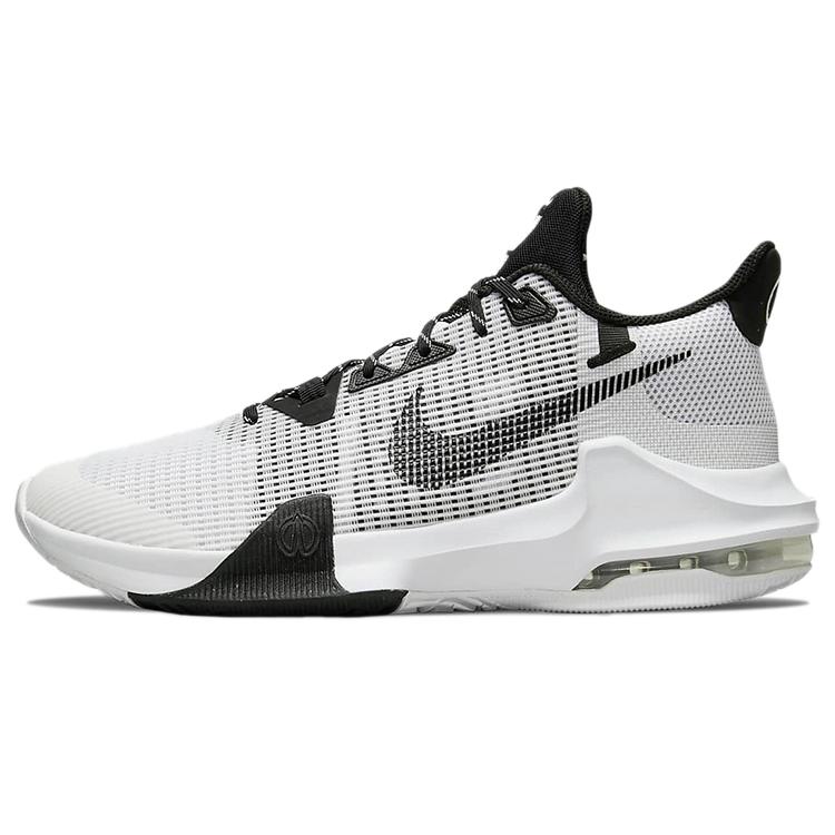 Nike Air Max Impact 3 Slip Resistant Abrasion Resistant Low top Basketball Shoes Men's Black White DC3725-100(Team181-)