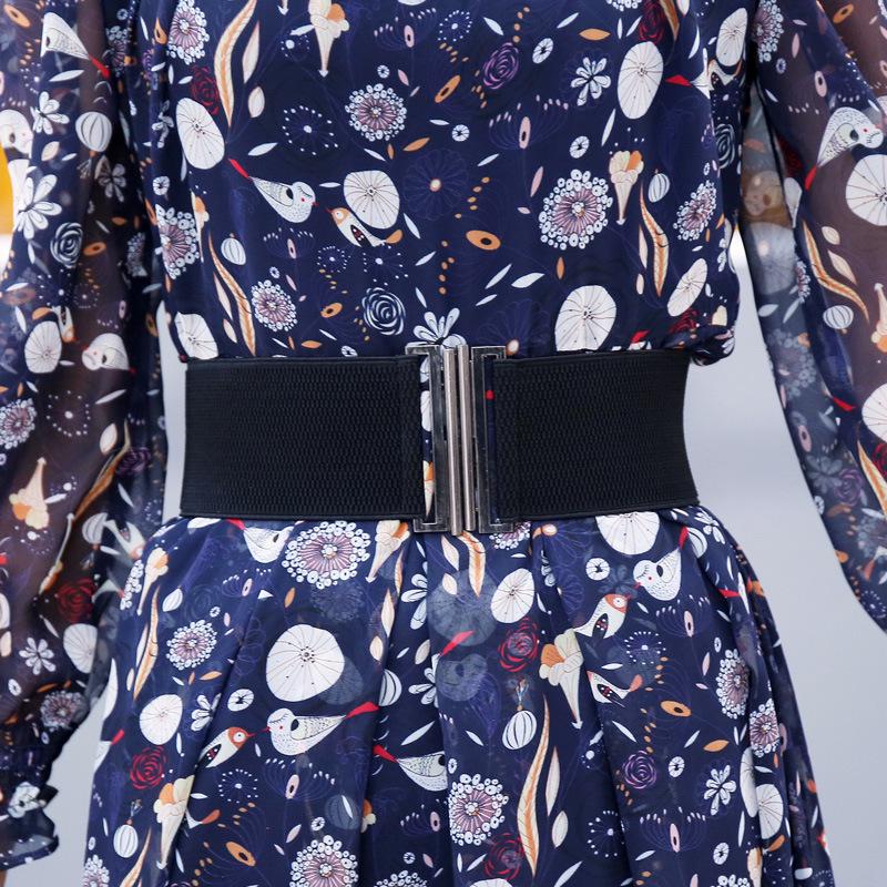 Women'S Loose And Tight Buckle Waist Seal Dress Four Seasons Elastic Belt Women'S Decoration Three Sizes