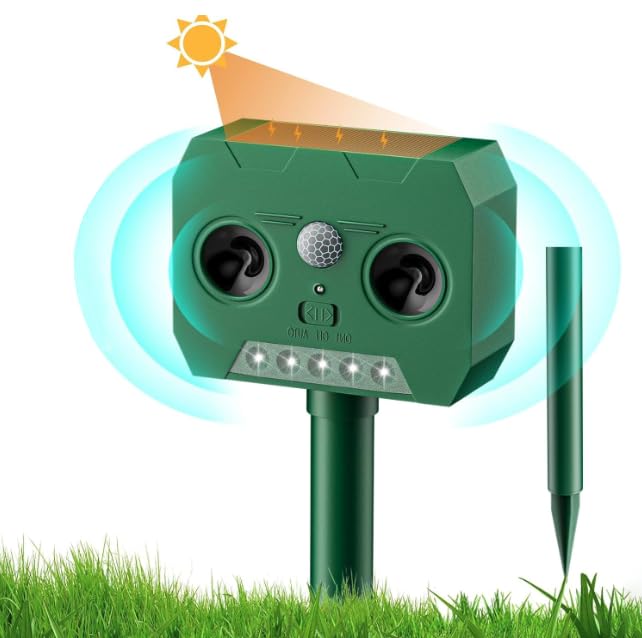 Animal Pest Cat Bird Solar Standby Pest Control LED Infrared Two Ultrasonic Pest Control IP66 Cat Repellent Repellent, Repellent, Repellent,