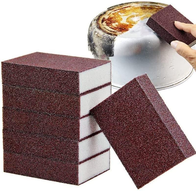 Nano Emery Sponge Nano Emery Sponge In The Sea Stone Pot Cleaning Brush Sponge Fast Clean Dirty Wear Proof Dish Wand Sponge One Size коричневый