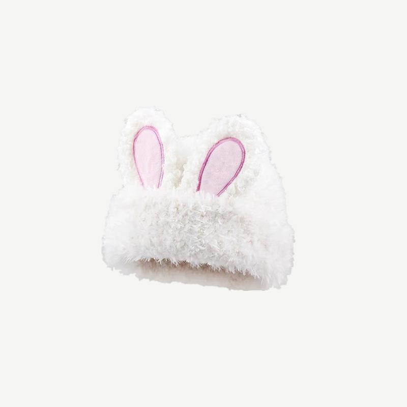 Kvinners søte søte stil mote til fest kostyme vinter kanin øre plysj lue lue myk plysj lue