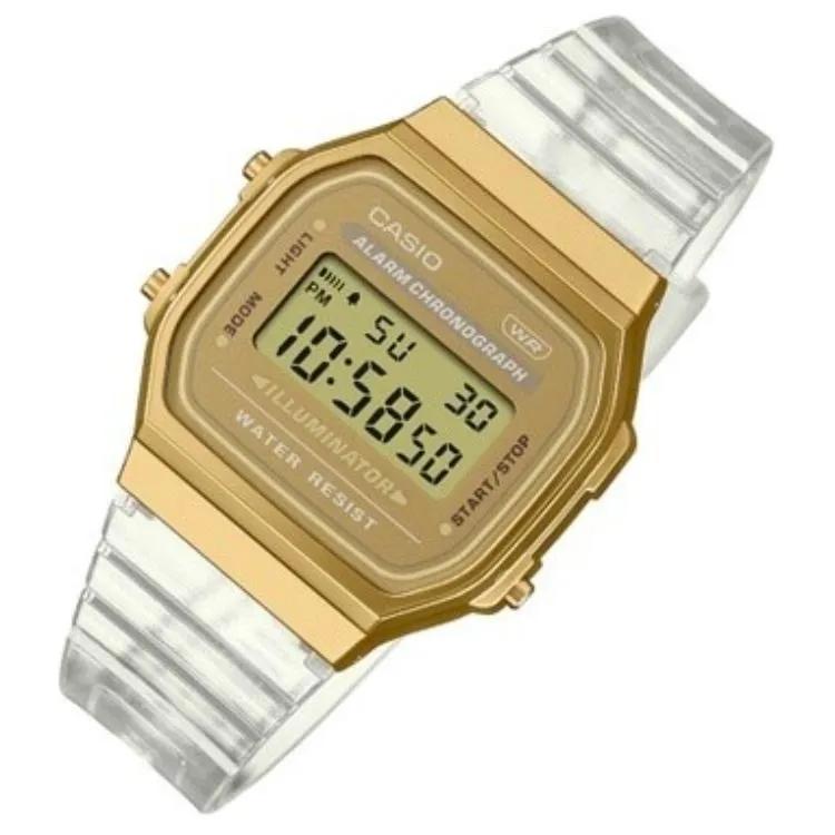 CASIO Men VINTAGE Series 36.3mm Yellow Watch A168XESG-9A (Unisex) Japanese Korean Watches A168XESG 9A