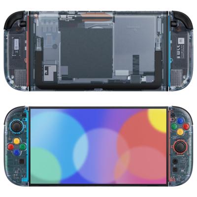 EXtremeRate DIY Ersatzschale Tasten für Nintendo Switch Custom Konsole Rückplatte Controller Frontplatte Zierleiste mit ABXY für Essential