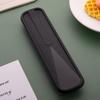 Tableware Box Environmental Cutlery Box Portable FlipCover Type Cutlery Case Spoon Storage Box Lightweight Travel Accessories