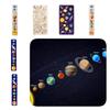 Wooden Space Planet Puzzles Montessori Toys For Kids Educational Jigsaw Tray For Science Learning