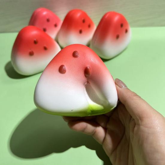 1/2/3/5Pcs Simulation Watermelon Piece Squeeze Toy Stress Relief Fruit Pinch Sensory Toy Kids Adults Soft Stress Ball Calming Fidget Toy