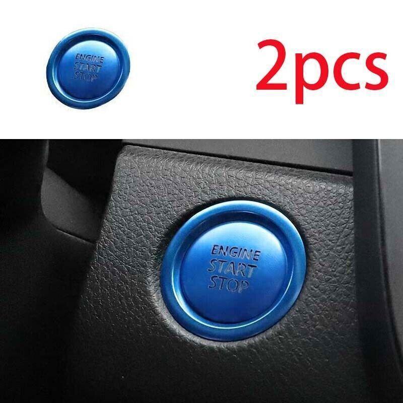 - One-Click Startup Frame Cover Blue For Toyota Corolla Cross Aluminum