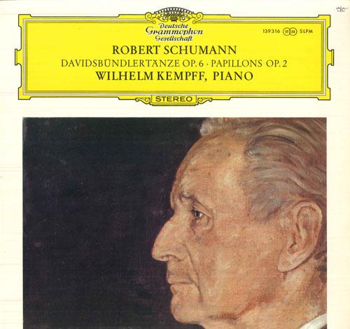 LP Record WILHELM KEMPFF Schumann Davidsbundlertanze Op6 139316SLPM DEUTSCHE GRAMMO 1967 Germany Classical Used