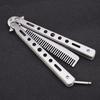 Butterfly Combs Stainless Steel Folding Training Practice Combs Hair Styling Tools For Sport Outdoor Use