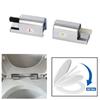 Plastic Toilet Lid Hinges Soft Release Toilet Cover Top Fix Hinge Fixing Kit  Toilet Cover