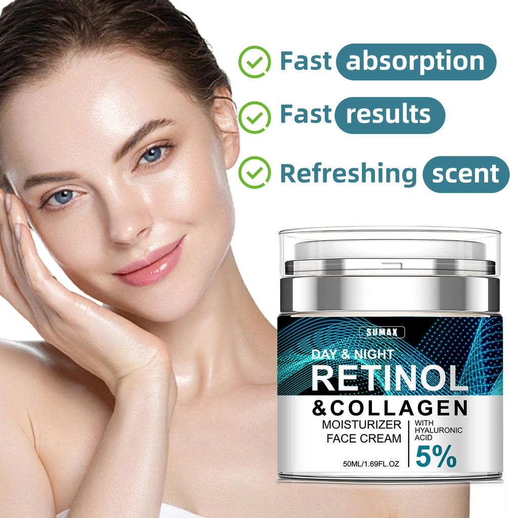 Lisovaný retinolový pleťový krém 50 ml Hladká, jemná, zářivá a průsvitná Rychlá absorpce pleti Retinolové sérum proti stárnutí