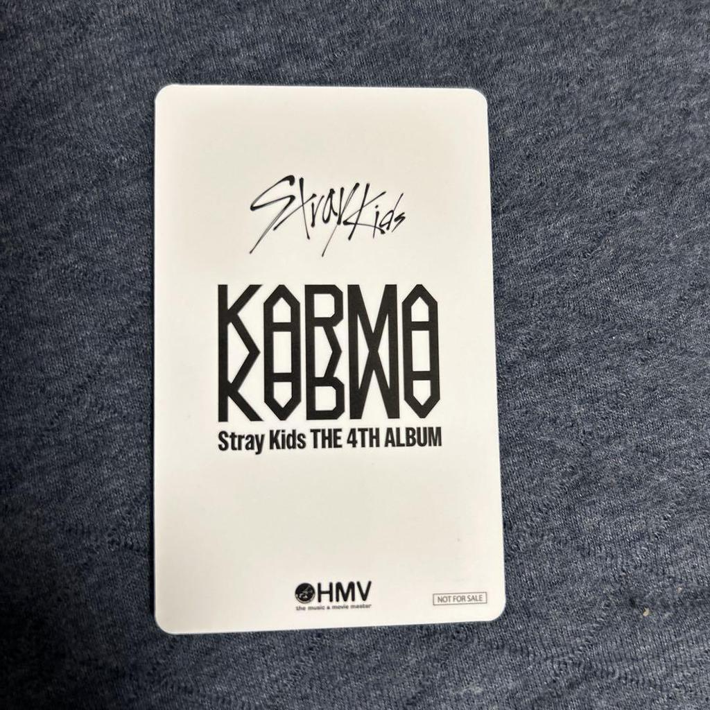 [USED] stray kids KARMA HMV Rakidro Trading Card B Reno