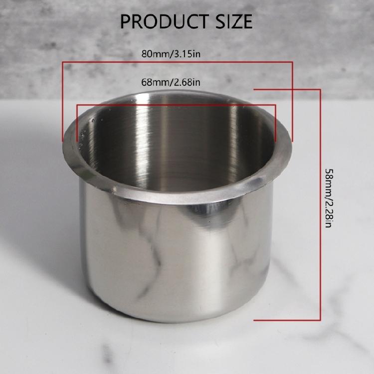RVs Accessories Rustproof Recessed Insert Drink Holder RVs Cup Holder for Trailer Campers Stainless Cup Can Holder