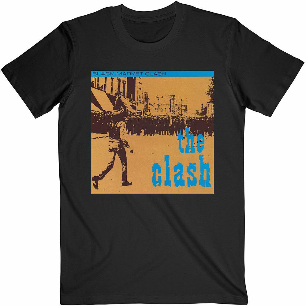 The Clash Black Market Unisex Adul Black Classic Tee T-Shirt XL