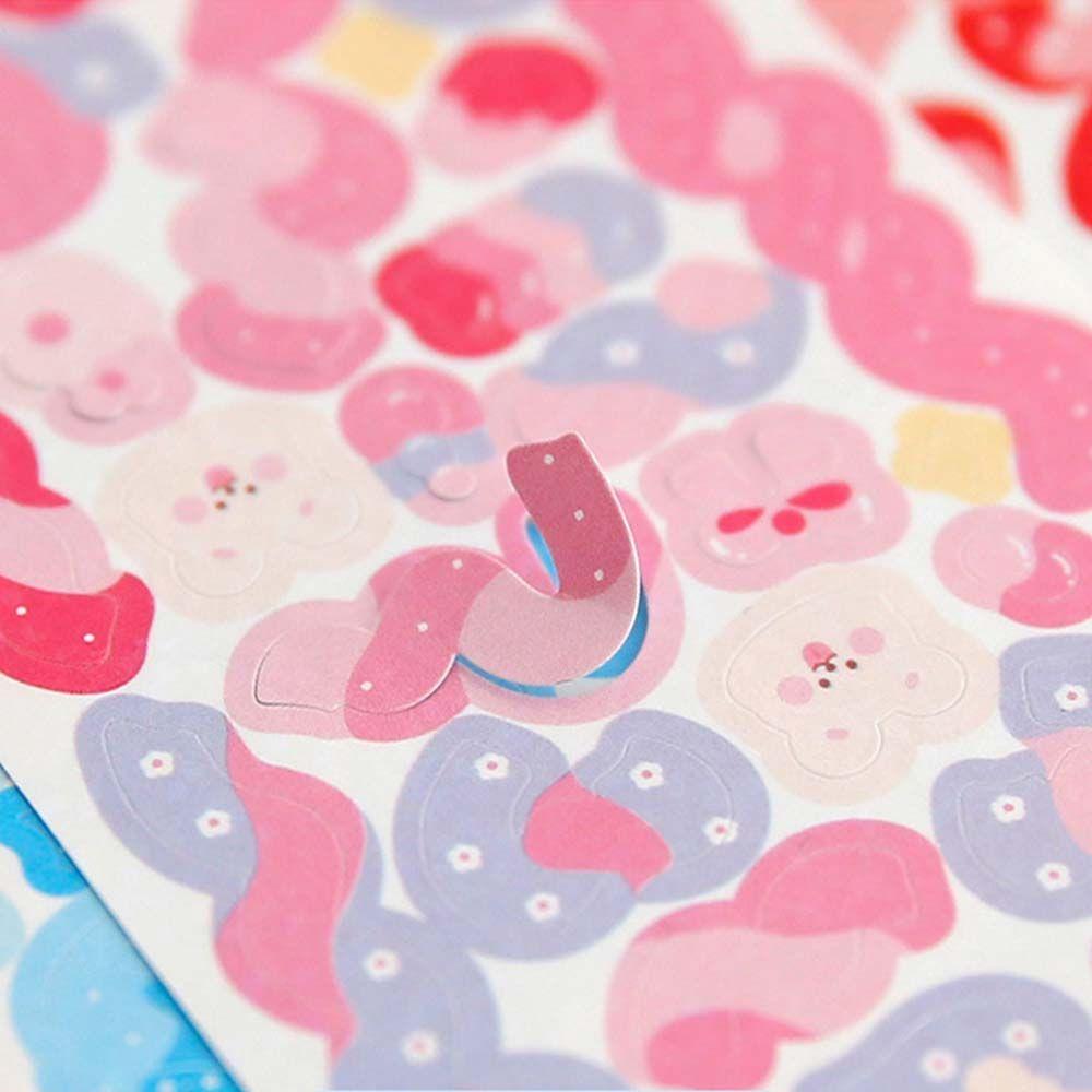 Sticker Decorative Stickers Stickey Stationery Ribbon Stickers Set Hand Account Decoration