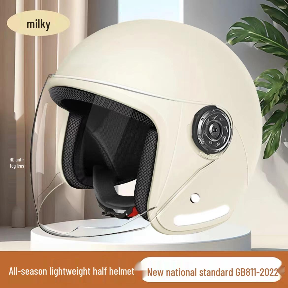 

3C Certified Women s Electric Scooter Helmet: Breathable, Sun-Protective, All-Season Safety Helmet for Motorcycle Riding
