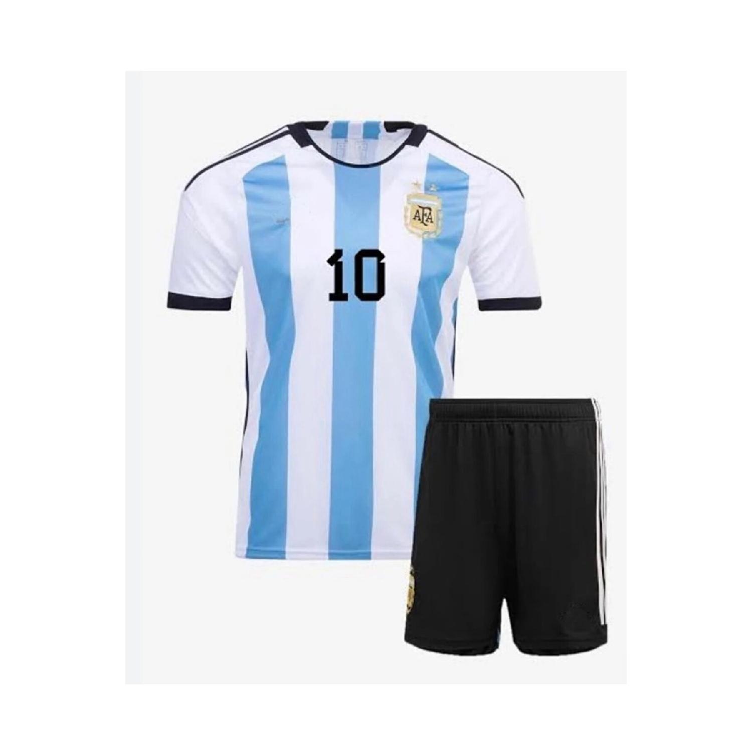 

Мега чемпионат мира по футболу в Аргентине с Месси, детский комплект из 4 футболок Месси