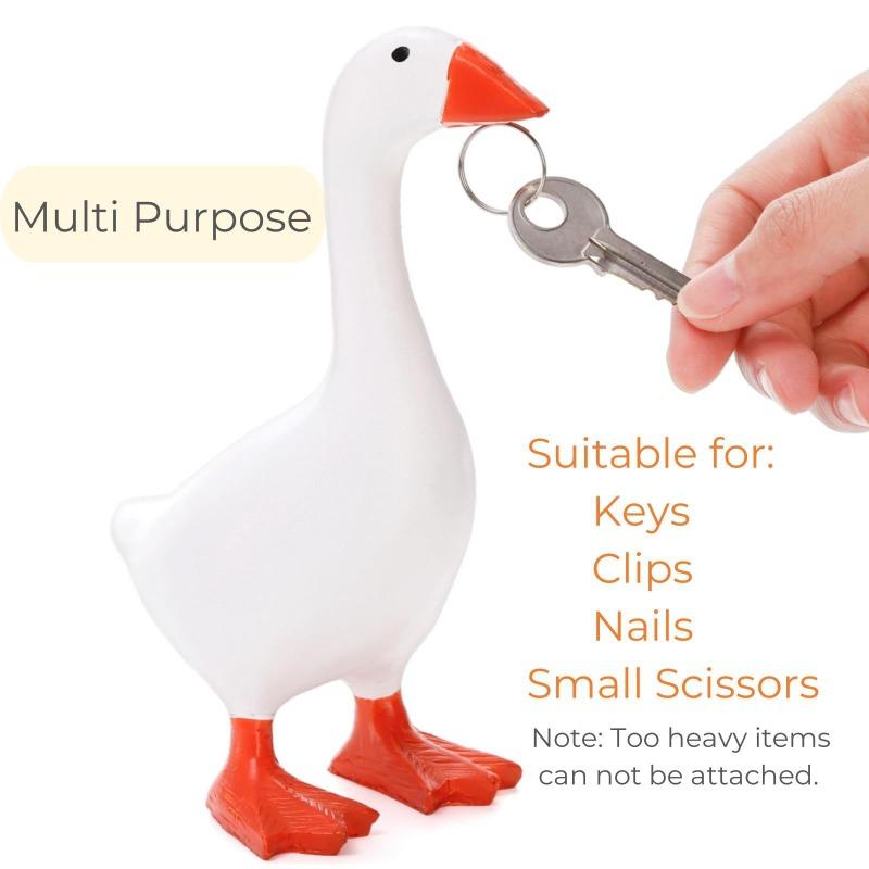 Duck Magnet, Resin Artwork, Decorative Items for Living Room, Study, Entranceway, Key Hanger, Ornament